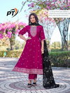 Rashmika Vol 1 By Pt Vichitra Wholesale Kurti With Bottom Dupatta Suppliers In Mumbai